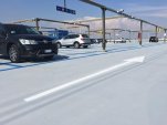 Parcheggio esterno con pavimento resina poliuretanica